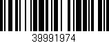 Código de barras (EAN, GTIN, SKU, ISBN): '39991974'
