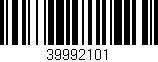 Código de barras (EAN, GTIN, SKU, ISBN): '39992101'