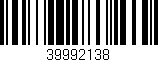 Código de barras (EAN, GTIN, SKU, ISBN): '39992138'