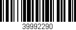 Código de barras (EAN, GTIN, SKU, ISBN): '39992290'