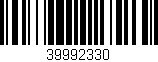 Código de barras (EAN, GTIN, SKU, ISBN): '39992330'