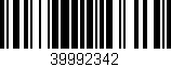 Código de barras (EAN, GTIN, SKU, ISBN): '39992342'