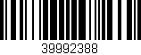 Código de barras (EAN, GTIN, SKU, ISBN): '39992388'