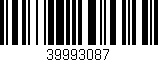 Código de barras (EAN, GTIN, SKU, ISBN): '39993087'