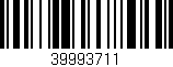 Código de barras (EAN, GTIN, SKU, ISBN): '39993711'