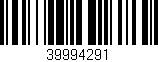 Código de barras (EAN, GTIN, SKU, ISBN): '39994291'