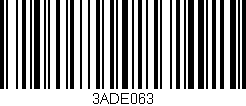 Código de barras (EAN, GTIN, SKU, ISBN): '3ADE063'