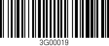Código de barras (EAN, GTIN, SKU, ISBN): '3G00019'