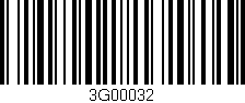 Código de barras (EAN, GTIN, SKU, ISBN): '3G00032'