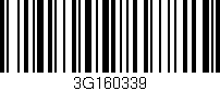 Código de barras (EAN, GTIN, SKU, ISBN): '3G160339'