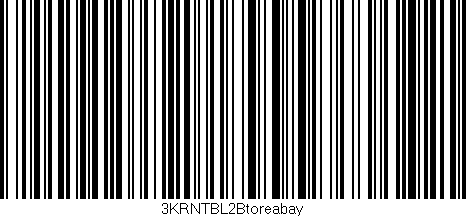 Código de barras (EAN, GTIN, SKU, ISBN): '3KRNTBL2Btoreabay'
