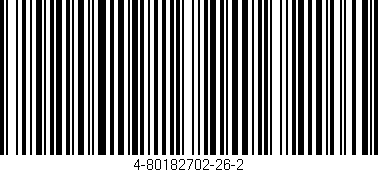 Código de barras (EAN, GTIN, SKU, ISBN): '4-80182702-26-2'