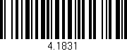 Código de barras (EAN, GTIN, SKU, ISBN): '4.1831'