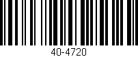 Código de barras (EAN, GTIN, SKU, ISBN): '40-4720'