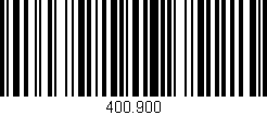 Código de barras (EAN, GTIN, SKU, ISBN): '400.900'