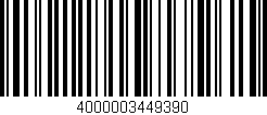 Código de barras (EAN, GTIN, SKU, ISBN): '4000003449390'