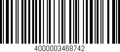 Código de barras (EAN, GTIN, SKU, ISBN): '4000003468742'