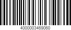 Código de barras (EAN, GTIN, SKU, ISBN): '4000003469060'