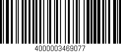 Código de barras (EAN, GTIN, SKU, ISBN): '4000003469077'