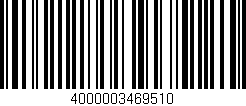 Código de barras (EAN, GTIN, SKU, ISBN): '4000003469510'