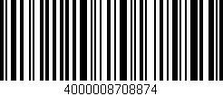 Código de barras (EAN, GTIN, SKU, ISBN): '4000008708874'