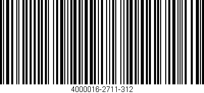 Código de barras (EAN, GTIN, SKU, ISBN): '4000016-2711-312'