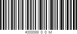 Código de barras (EAN, GTIN, SKU, ISBN): '4000089_0_0_M'