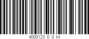 Código de barras (EAN, GTIN, SKU, ISBN): '4000123_0_0_M'