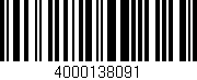 Código de barras (EAN, GTIN, SKU, ISBN): '4000138091'
