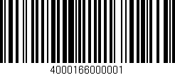 Código de barras (EAN, GTIN, SKU, ISBN): '4000166000001'