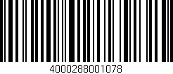Código de barras (EAN, GTIN, SKU, ISBN): '4000288001078'