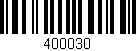 Código de barras (EAN, GTIN, SKU, ISBN): '400030'