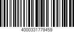 Código de barras (EAN, GTIN, SKU, ISBN): '4000331779459'