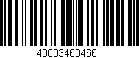 Código de barras (EAN, GTIN, SKU, ISBN): '400034604661'