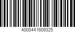 Código de barras (EAN, GTIN, SKU, ISBN): '4000441609325'