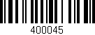 Código de barras (EAN, GTIN, SKU, ISBN): '400045'