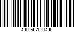 Código de barras (EAN, GTIN, SKU, ISBN): '4000507033408'