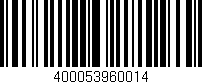 Código de barras (EAN, GTIN, SKU, ISBN): '400053960014'