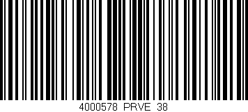 Código de barras (EAN, GTIN, SKU, ISBN): '4000578/PRVE_38'