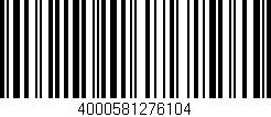 Código de barras (EAN, GTIN, SKU, ISBN): '4000581276104'
