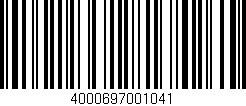 Código de barras (EAN, GTIN, SKU, ISBN): '4000697001041'