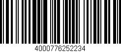Código de barras (EAN, GTIN, SKU, ISBN): '4000776252234'