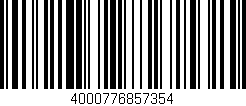 Código de barras (EAN, GTIN, SKU, ISBN): '4000776857354'