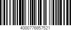 Código de barras (EAN, GTIN, SKU, ISBN): '4000776857521'
