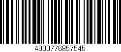 Código de barras (EAN, GTIN, SKU, ISBN): '4000776857545'