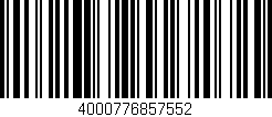 Código de barras (EAN, GTIN, SKU, ISBN): '4000776857552'