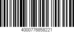 Código de barras (EAN, GTIN, SKU, ISBN): '4000776858221'
