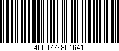 Código de barras (EAN, GTIN, SKU, ISBN): '4000776861641'