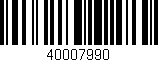 Código de barras (EAN, GTIN, SKU, ISBN): '40007990'