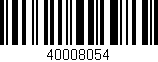 Código de barras (EAN, GTIN, SKU, ISBN): '40008054'
